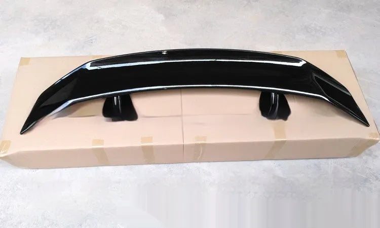 Universal punch-free ABS plastic car spoiler tail wing in multiple colour options