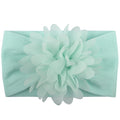 Sweet Chiffon Flower Baby Hairband - Super Soft, No-Mark Nylon Headdress for Princess Girls, 0-36 Months