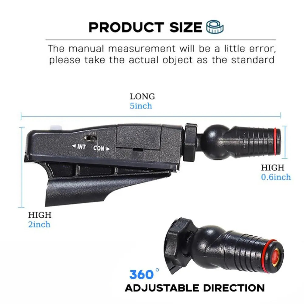 Black golf putter laser aiming sight accessory mounted on club shaft