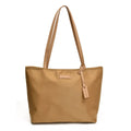 Women's large capacity soft Oxford cloth shoulder bag in black, horizontal square shape with double straps