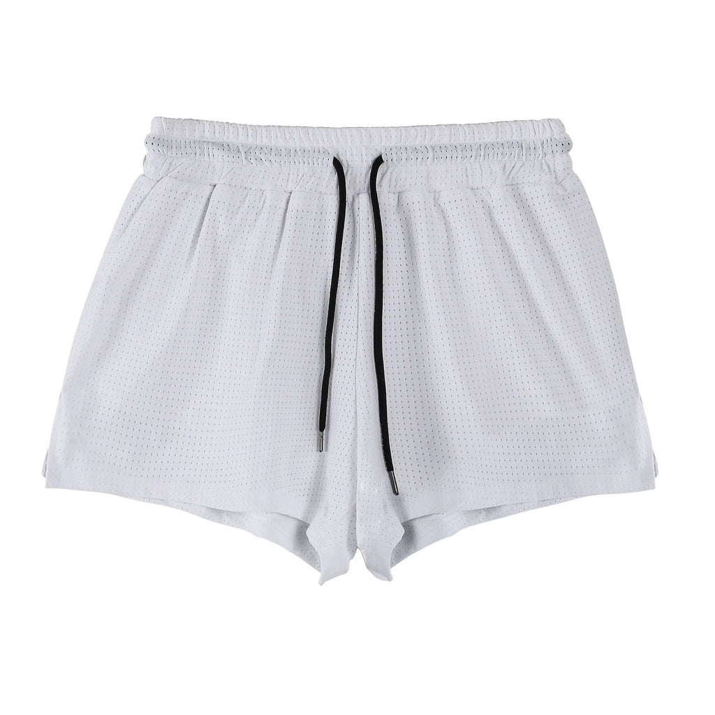 Men's quick-dry nylon summer shorts in sports leisure style with mid waist fit