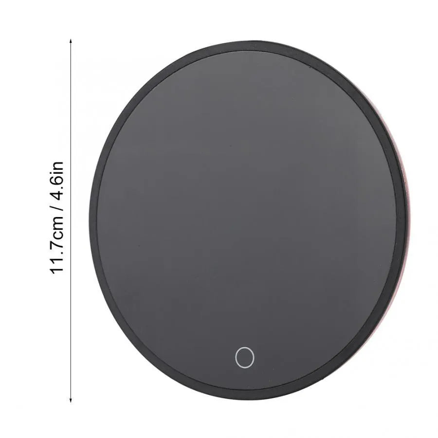 Electric cup warmer 115mm diameter black ABS and glass panel with digital display and touch switch