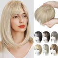 Women's hand-woven high temperature fibre wig natural lightweight breathable cover grey hair invisible cap
