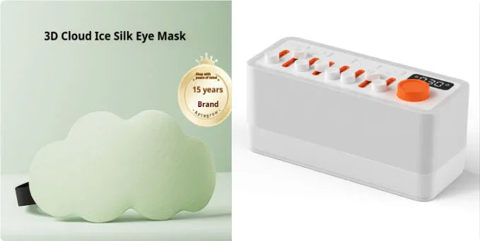 White noise sleep sound machine with Bluetooth speaker and seven-color RGB night light