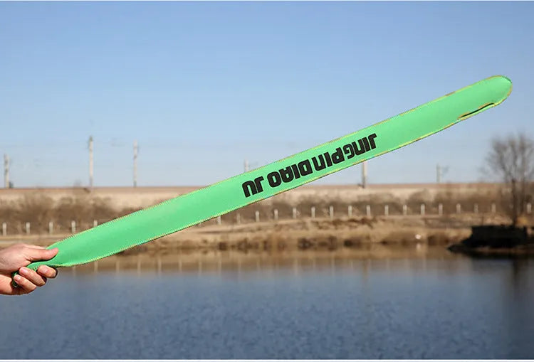 Telescopic fishing rod bag in cotton fabric for rods up to 150cm