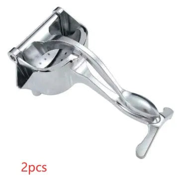 Manual juicer small multifunctional iron silver tool for squeezing orange juice and opening nuts