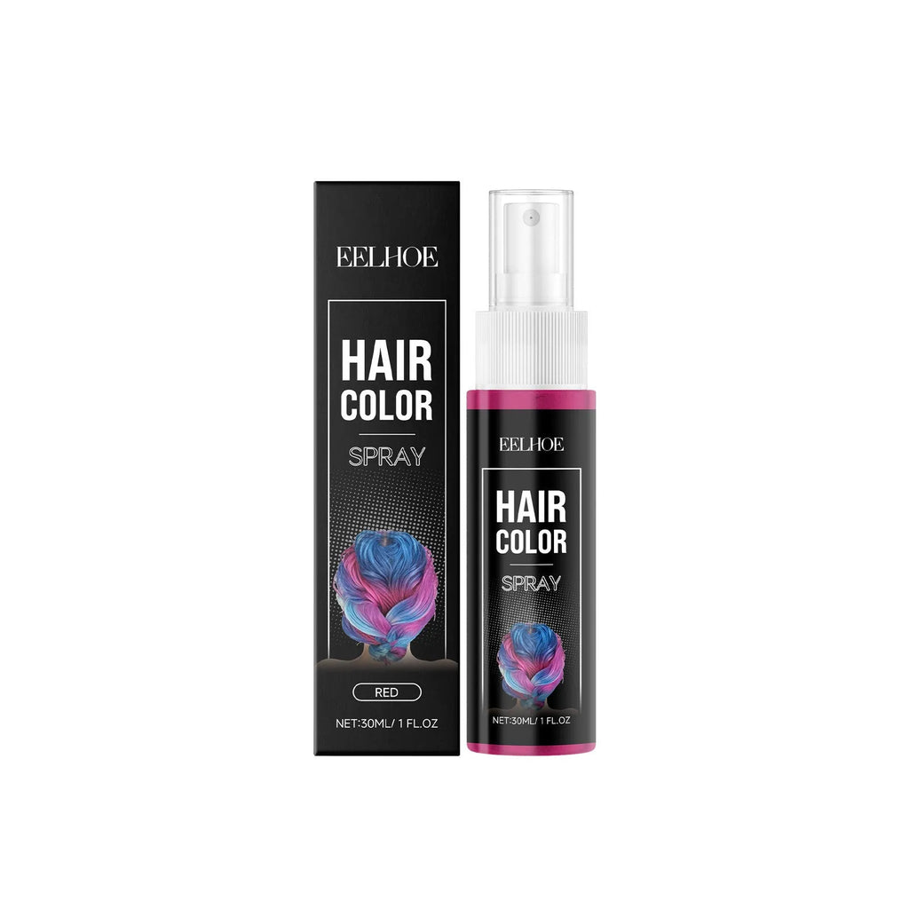Temporary red hair spray 30ml bottle with wash out colour and conditioning ingredients