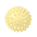 TPR rubber pet chewing ball with footprint texture for tooth cleaning, 6cm diameter
