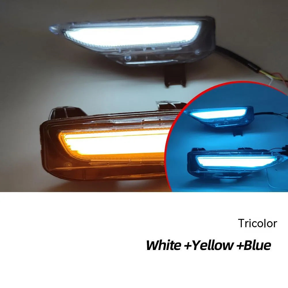 Infiniti Q50 Q70 front bumper LED daytime running and turn signal lamp unit with ABS housing