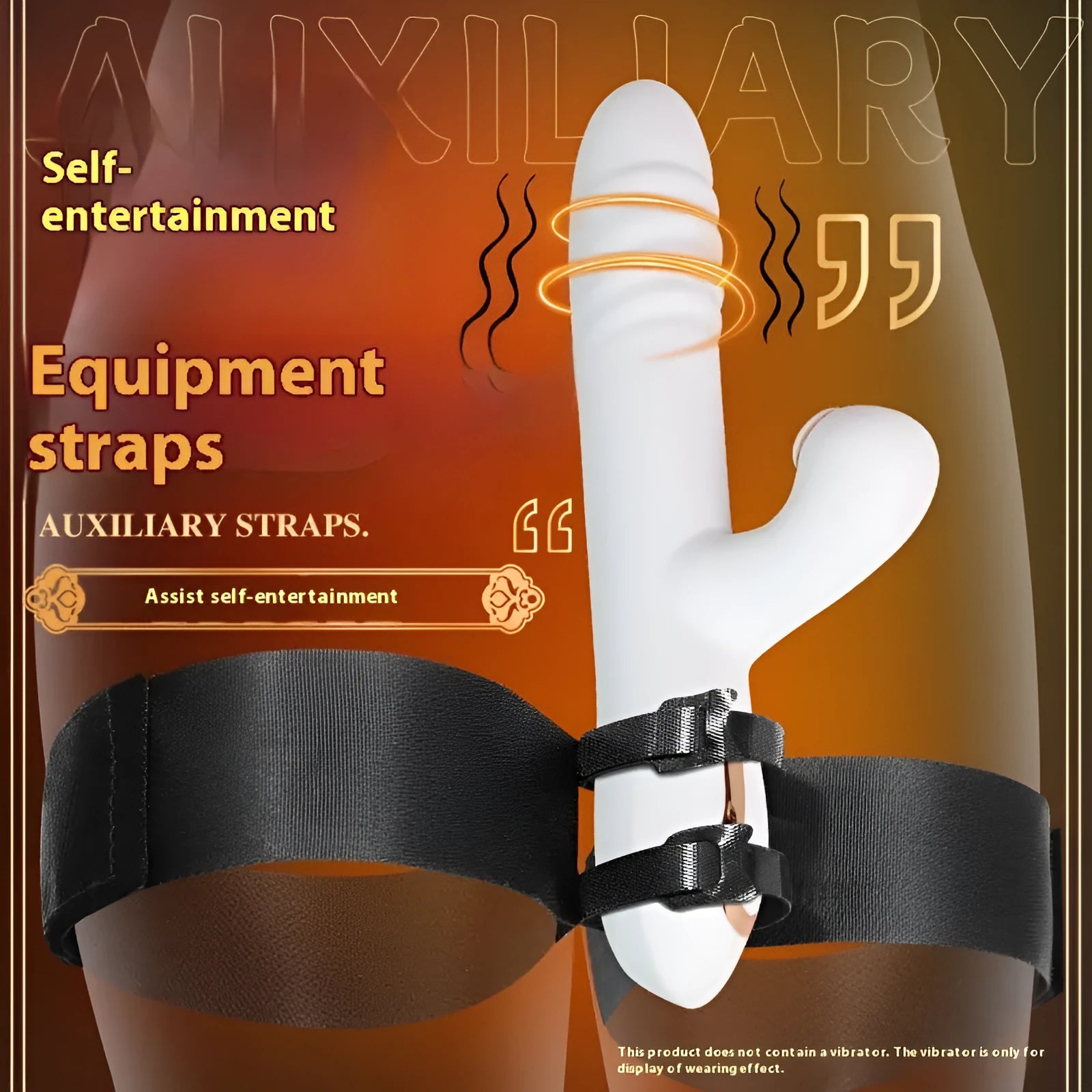 Black knitted adult toy tool strap for adjustable appliance accessory use