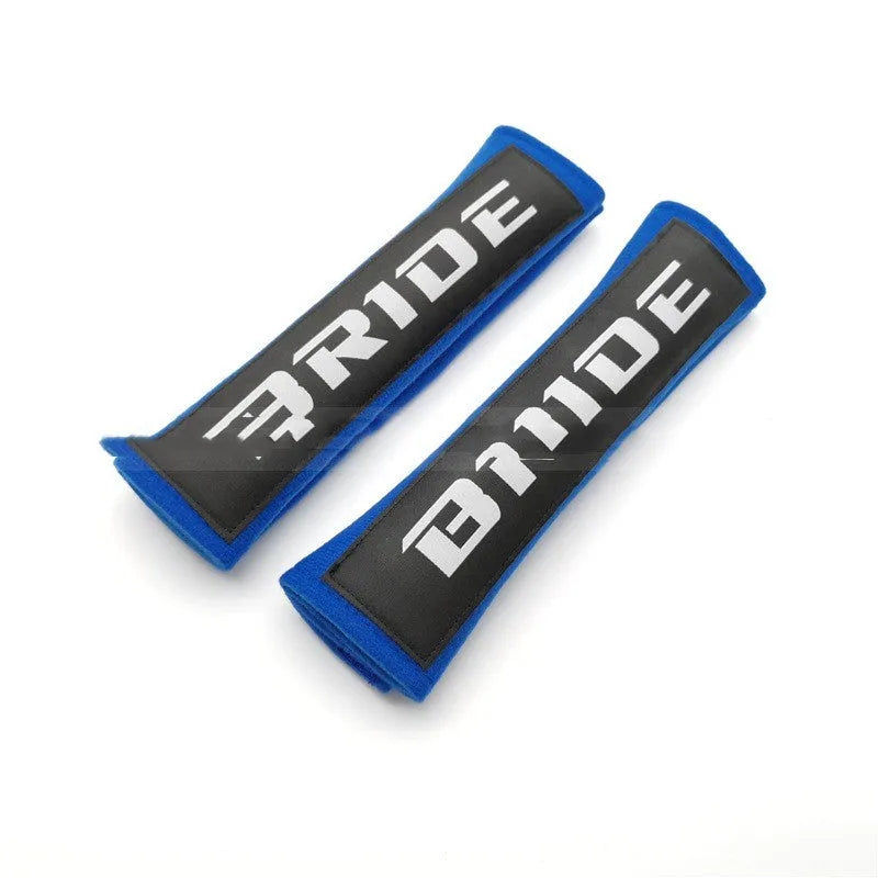 Car seat belt shoulder pads in three colours with cotton and sponge cloth construction