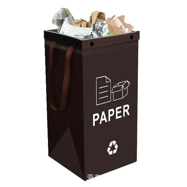 40L waterproof garbage classification bin in PP material with 30x50x30cm dimensions available in multiple colours