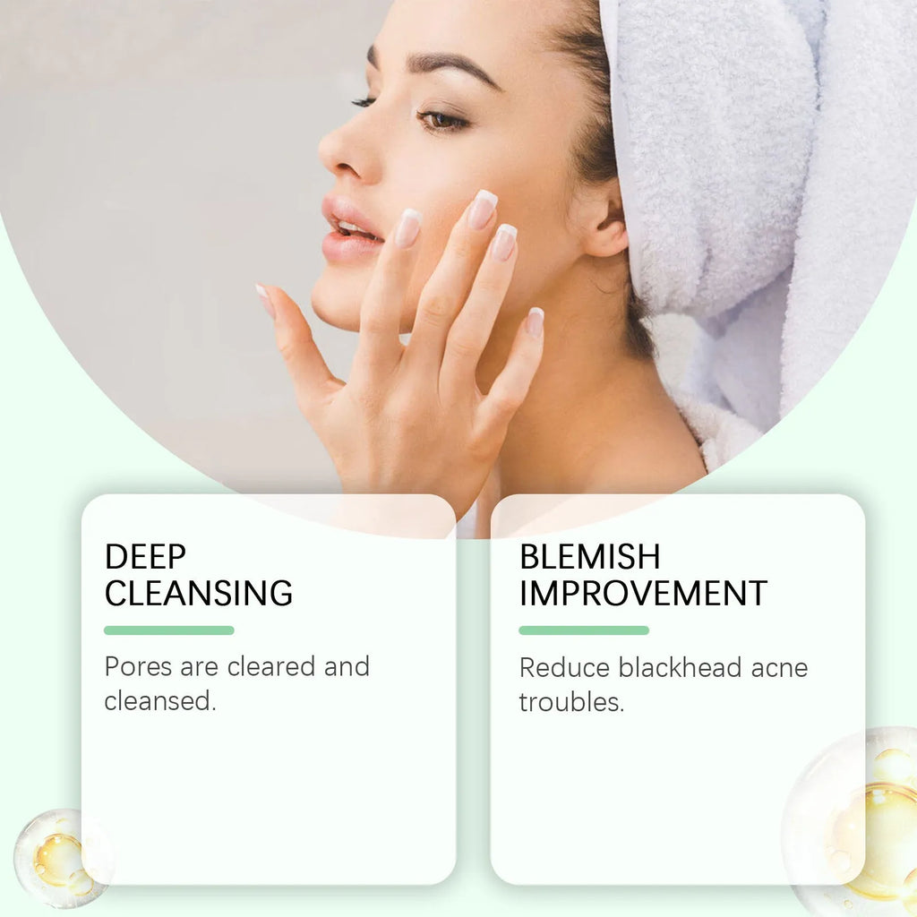 Pore cleaning mud mask in a white tube with green label, 55g, bentonite and moxa leaf extract