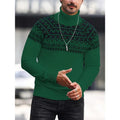 Men's loose high collar printed sweater in rabbit fur and modal blend, available in multiple colours including apricot and black