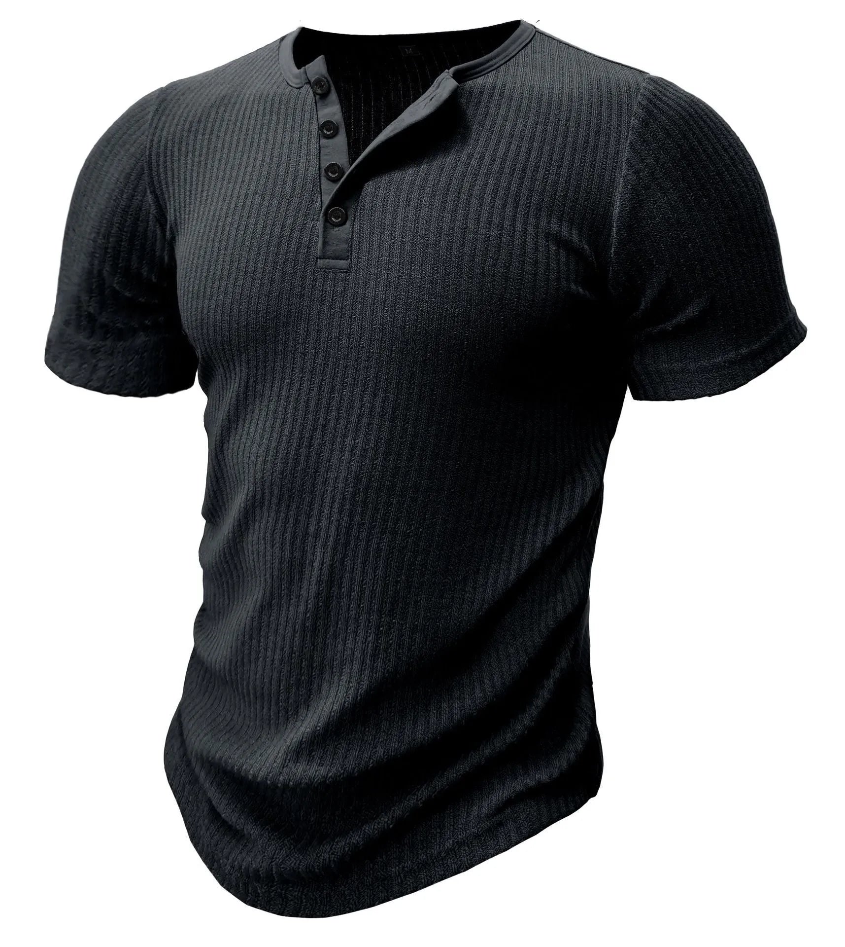 Men's slim-fit sports muscle t-shirt in polyester available in multiple colours