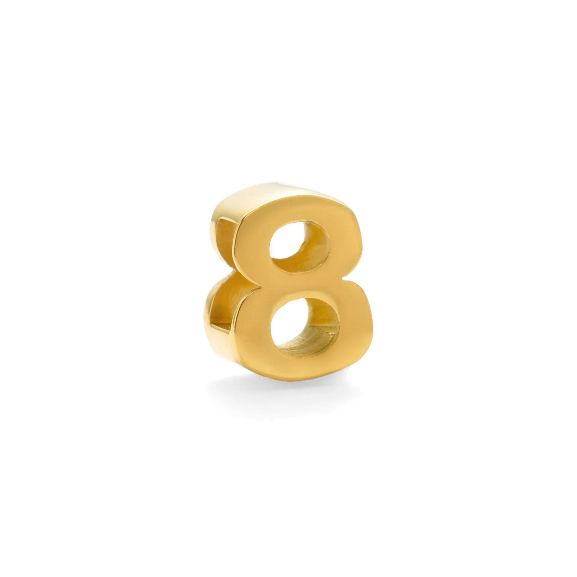 Gold electroplated titanium steel necklace with the letter 'A' pendant on a 40.5cm chain.