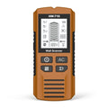 Multifunctional perforated inner wire wall detector in yellow, 174x76x41mm handheld scanner on white background