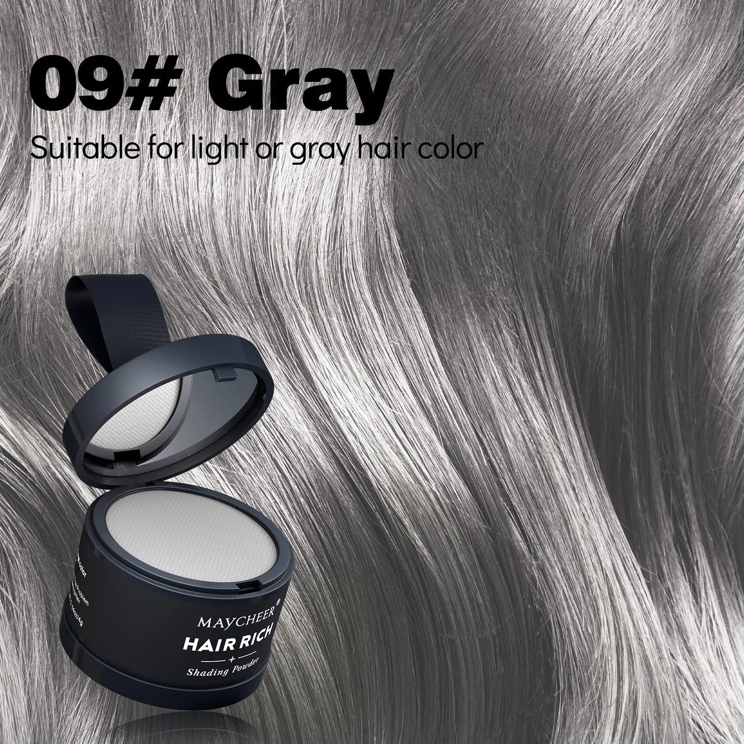 Hairline sculpting contour powder in plastic compact with dual-use brow and hairline fill, 4g net content