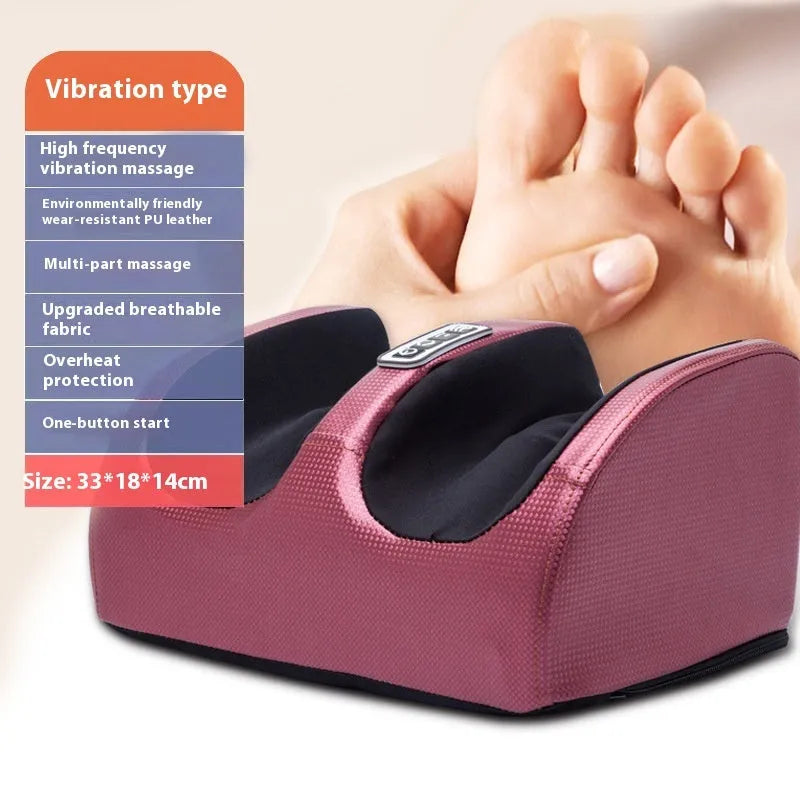 Electric foot massager machine with timer control in red, gold, black, or grey colour options