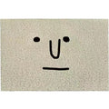Square PVC floor mat featuring a cartoon Mr. Big Nose geometric pattern in multiple size options.