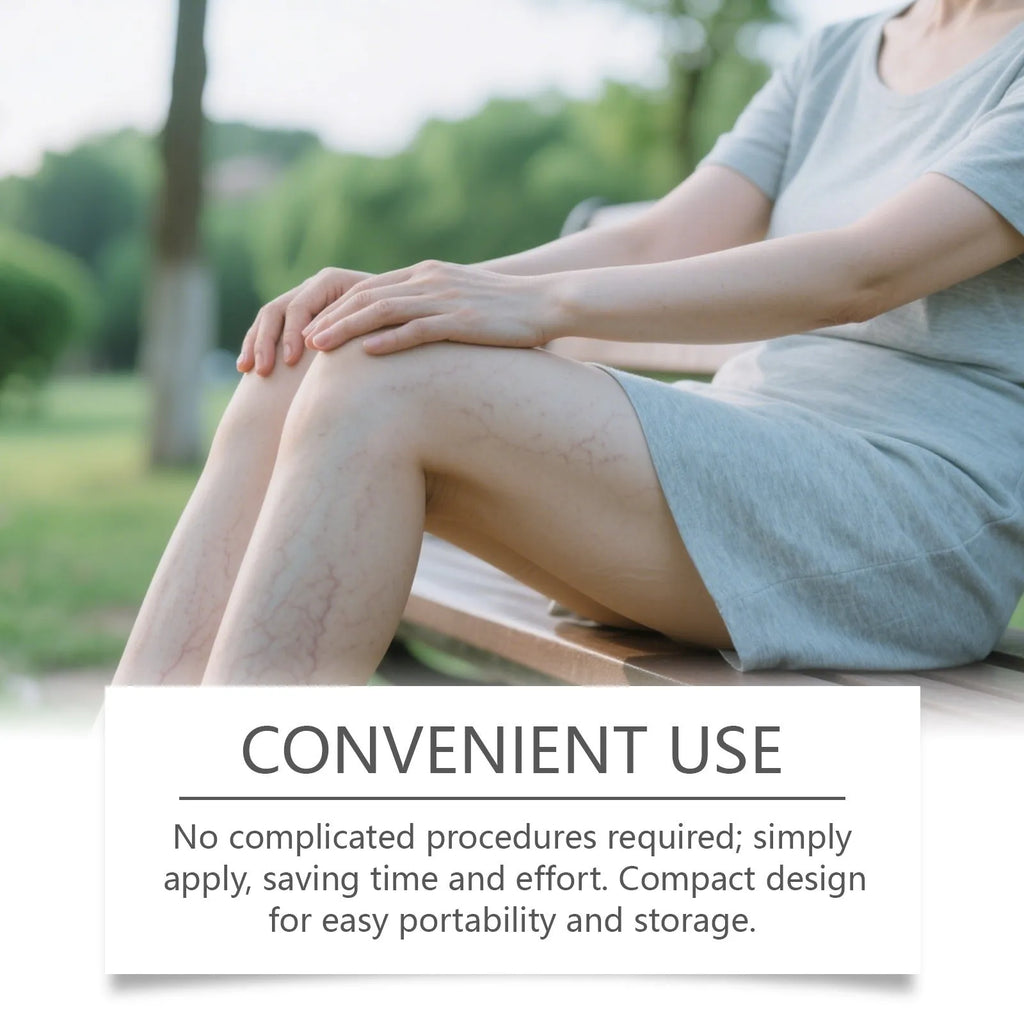 12 leg care patches with plant ingredients for nourishing massage treatment