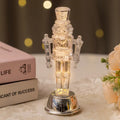 Transparent plastic walnut soldier Christmas nutcracker desktop ornament