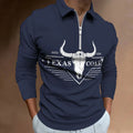Men's 3D digital print zipper casual top in cotton blend with multiple colour options and sizes from S to 5XL