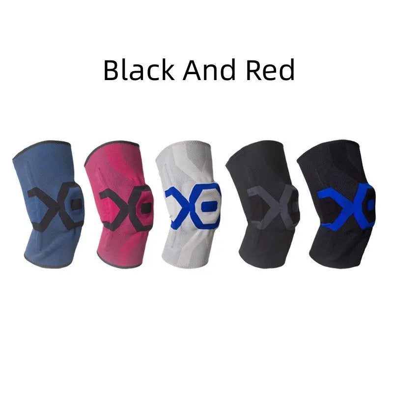 Men's silicone knee pad for sports protection in a two-tone colour option.