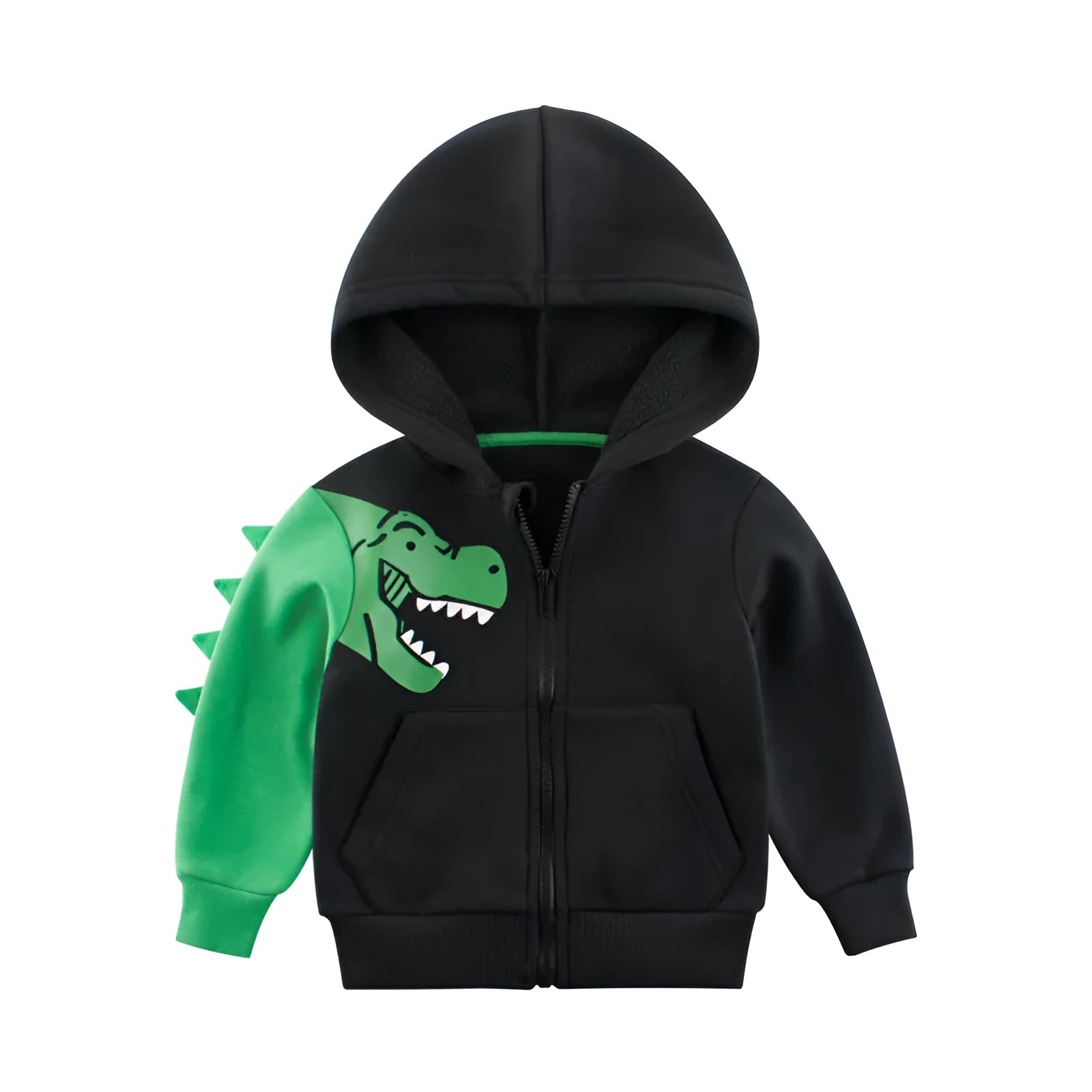 Creative cartoon printed children's sweater in black cotton blend, Korean style pullover, sizes 90-140cm
