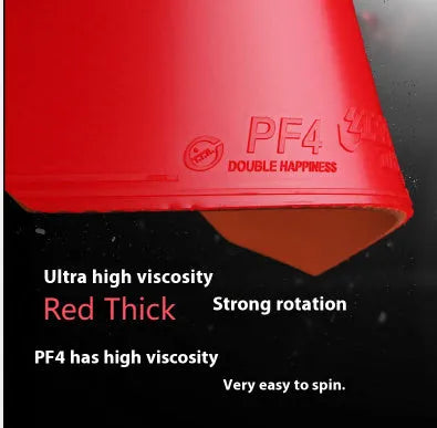 PF4-50 Fast Attack Sticky Classic table tennis racket with anti-rubber surface and wooden handle