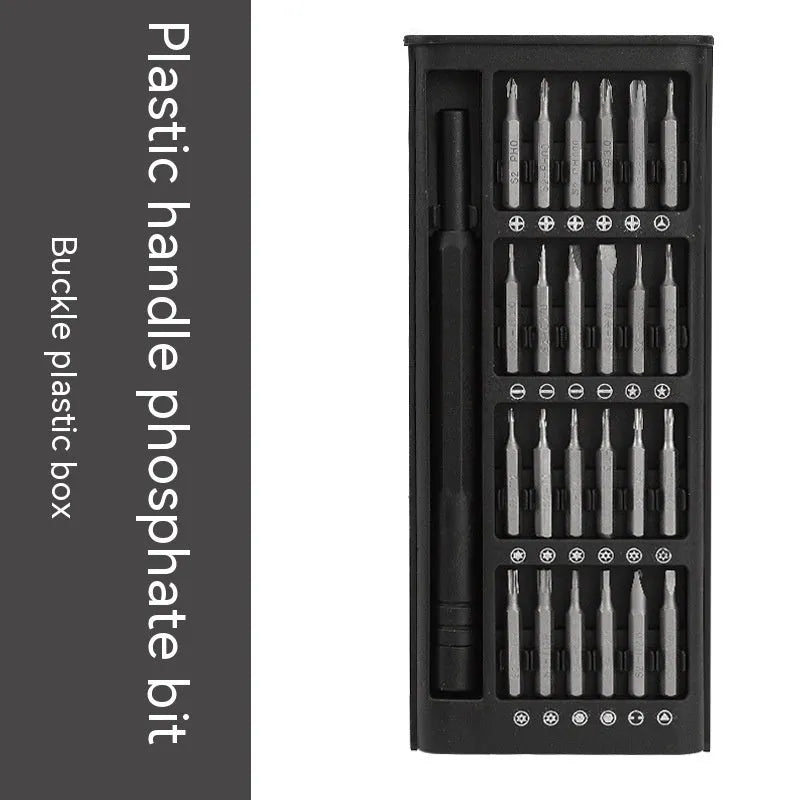 24-in-1 magnetic screwdriver repair tool set with aluminium and plastic handles