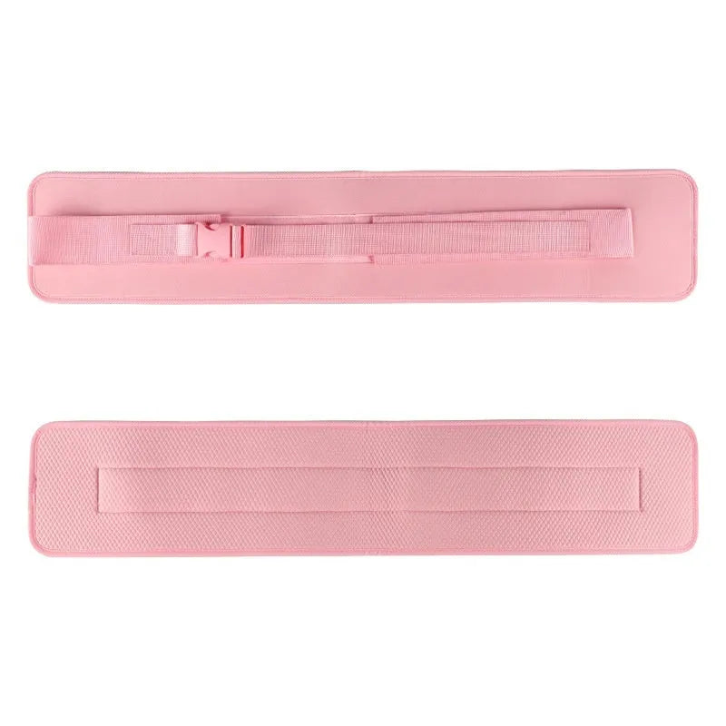 Black and pink free size fitness training belt for dumbbell barbell hip bridge exercises