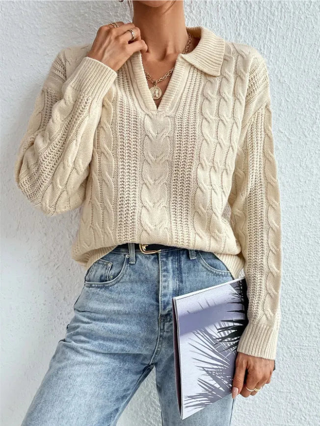 Women's twist thread knitted vest in solid apricot colour, front view, on plain background