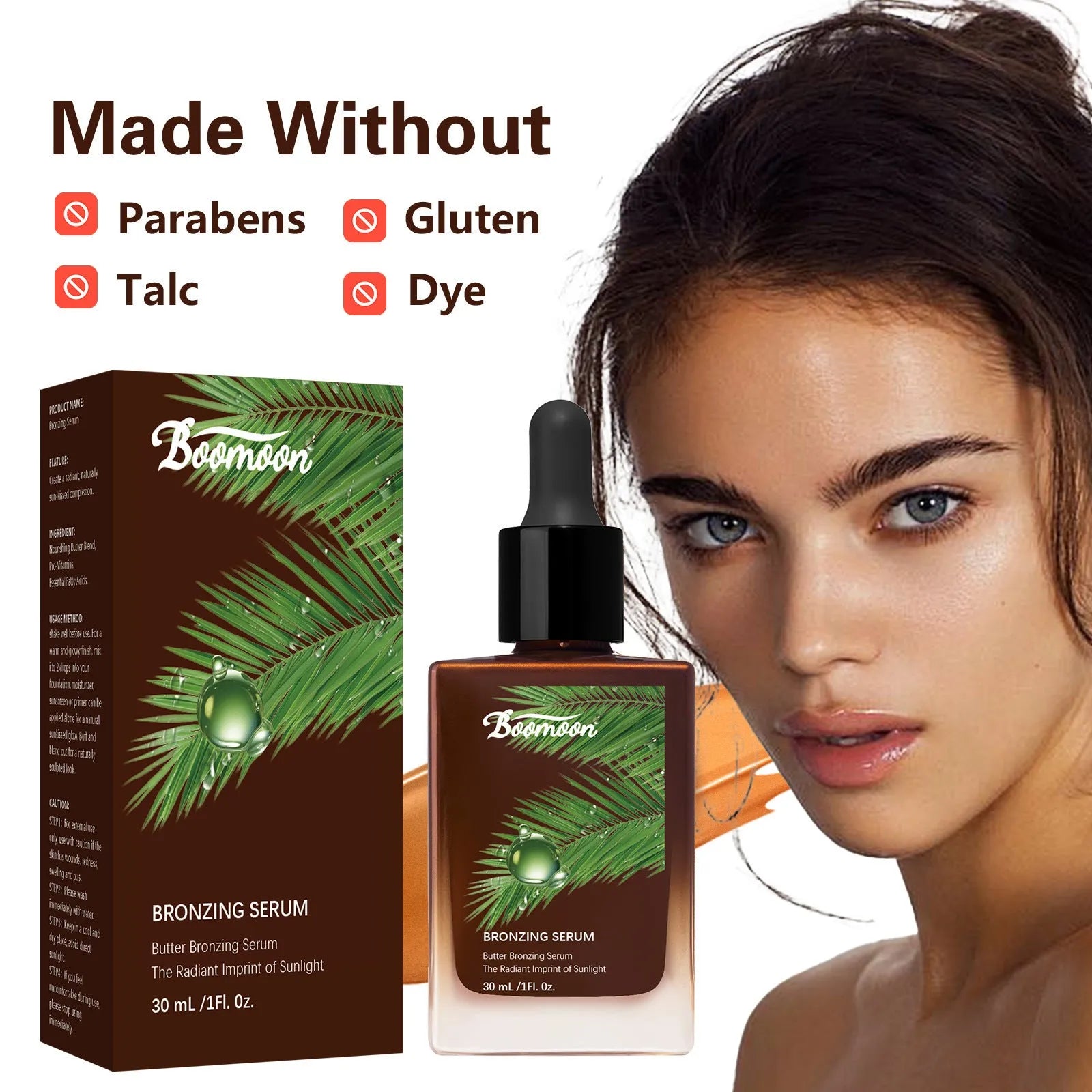 30ml bottle of Bronze Black moisturising contact lens care solution.