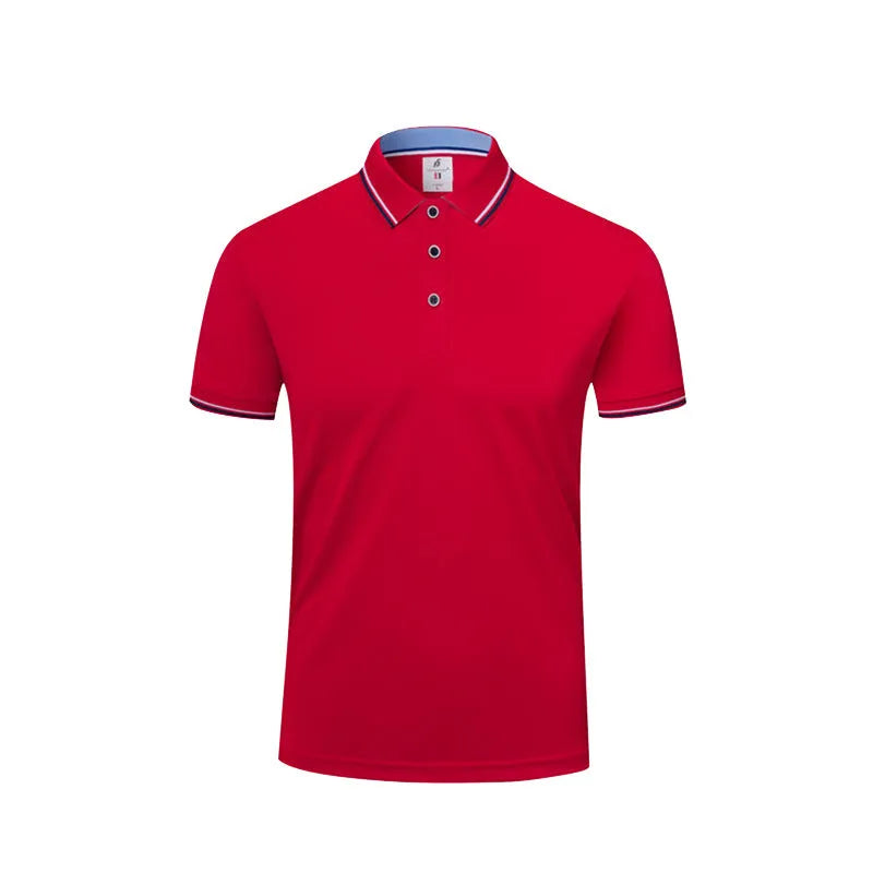 Short sleeve lapel embryo shirt in straight pullover style, polyester cotton blend, navy blue colour
