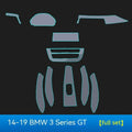 Transparent TPU protective film for BMW 3 Series dashboard and interior surfaces
