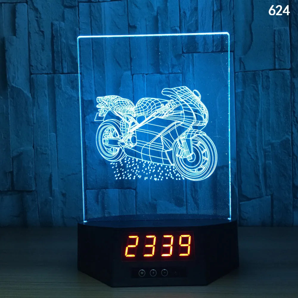 3D glowing electronic dolphin night light with remote control on table