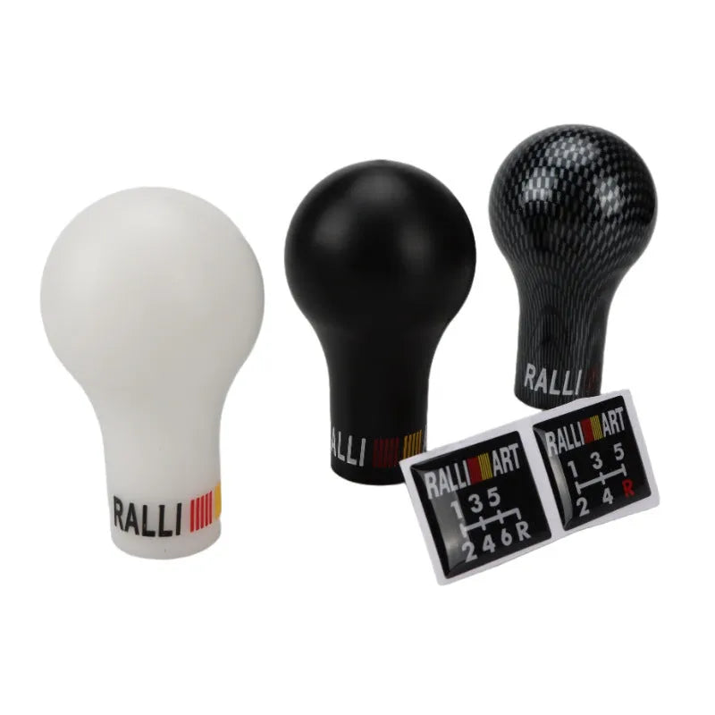 Mitsubishi car gear head replacement in five colours including carbon fibre black