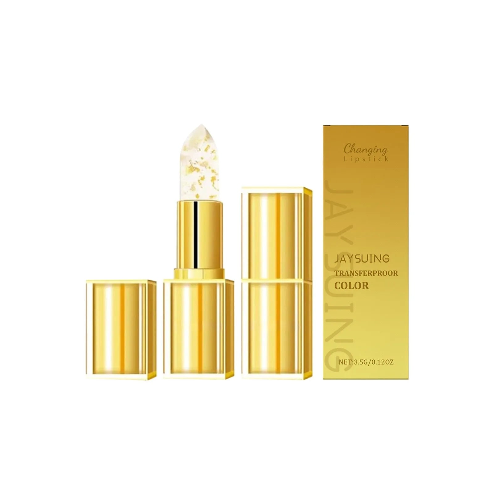 Gold foil nourishing lipstick with 3.5g formula for discoloration treatment and gentle lip care