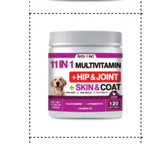 Bottle of 120 health supplement capsules with label showing seven style options (1-7)