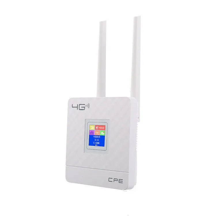 4G wireless router with EU plug and antenna for business travel secure internet
