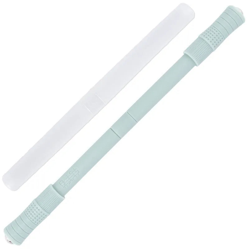 Student spring pen in black with storage tube for finger balance training
