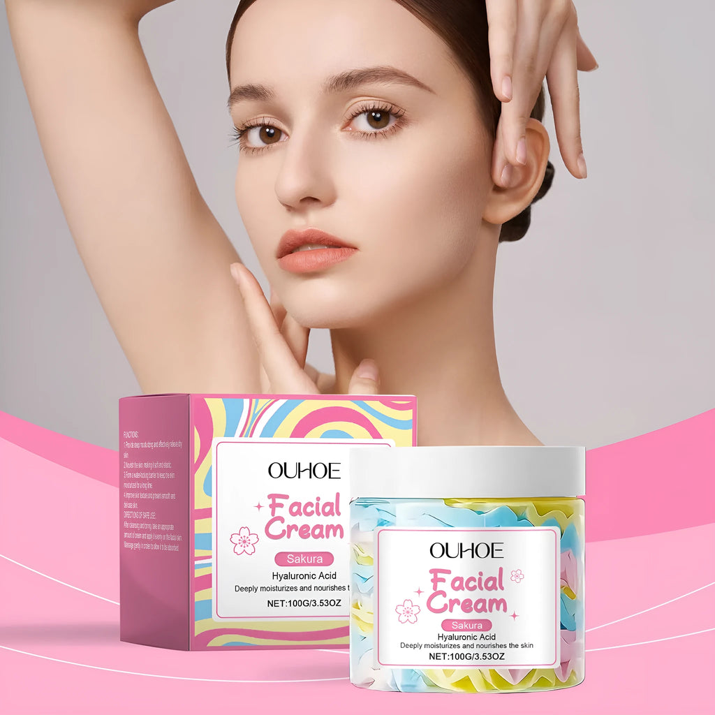 Sakura Butter Cream 100g face cream in 5.7cm cube pot for moisturising