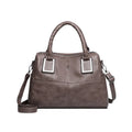 Women's square shoulder bag in wear-resistant material with internal organisers