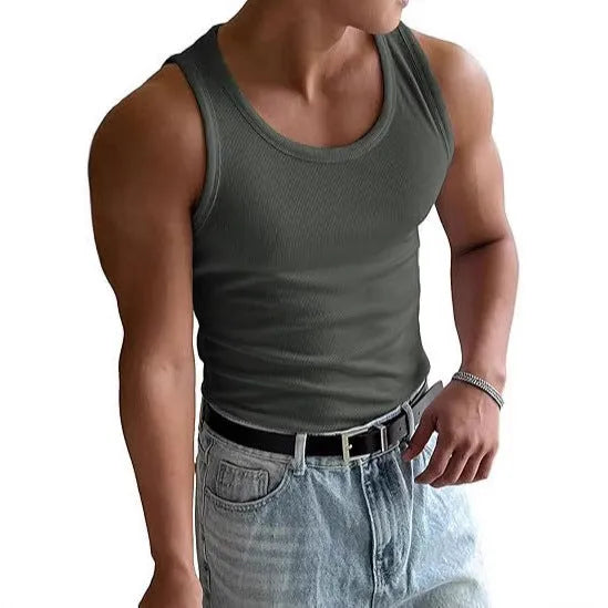 Men's tight-fit round neck sports T-shirt in polyester with wool lining, shown in multiple colour options.