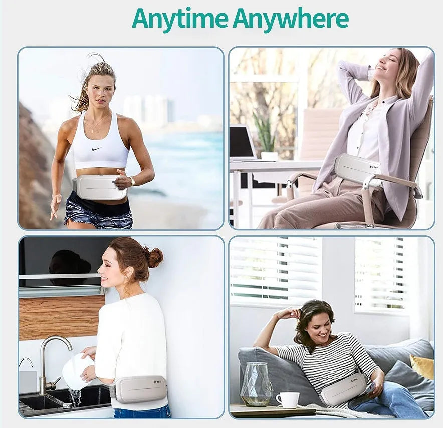 White Tummy Machine abdominal and full body exercise equipment with LCD screen.