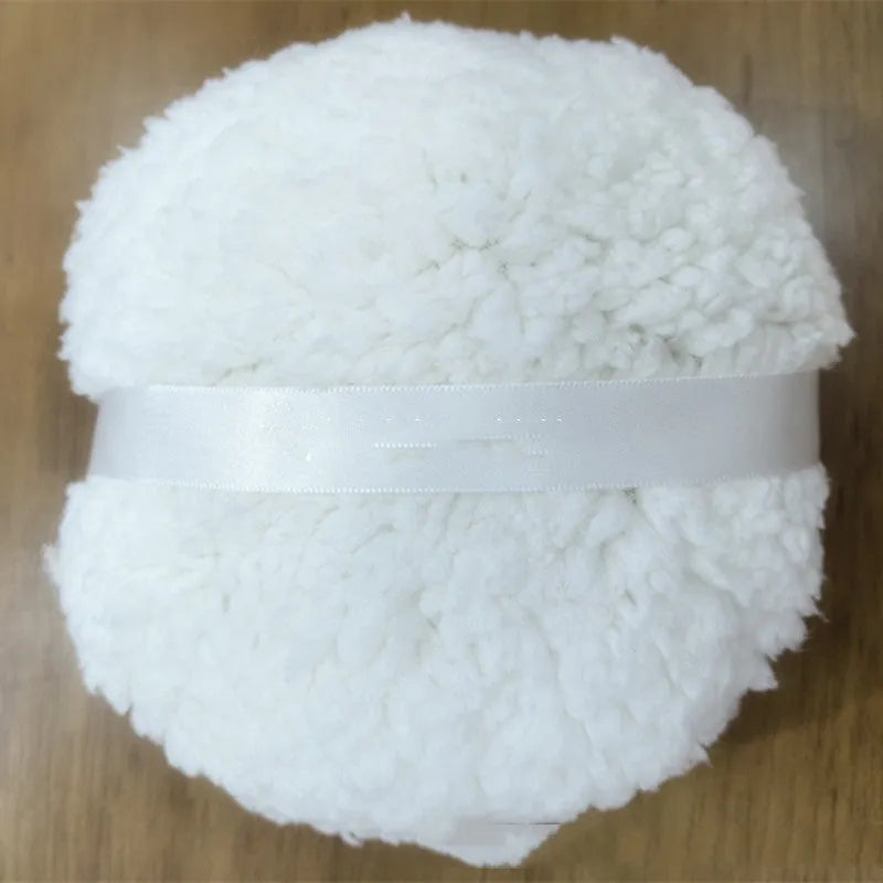 Plush dry powder puff 150x75mm pink white skin colour options for cream foundation