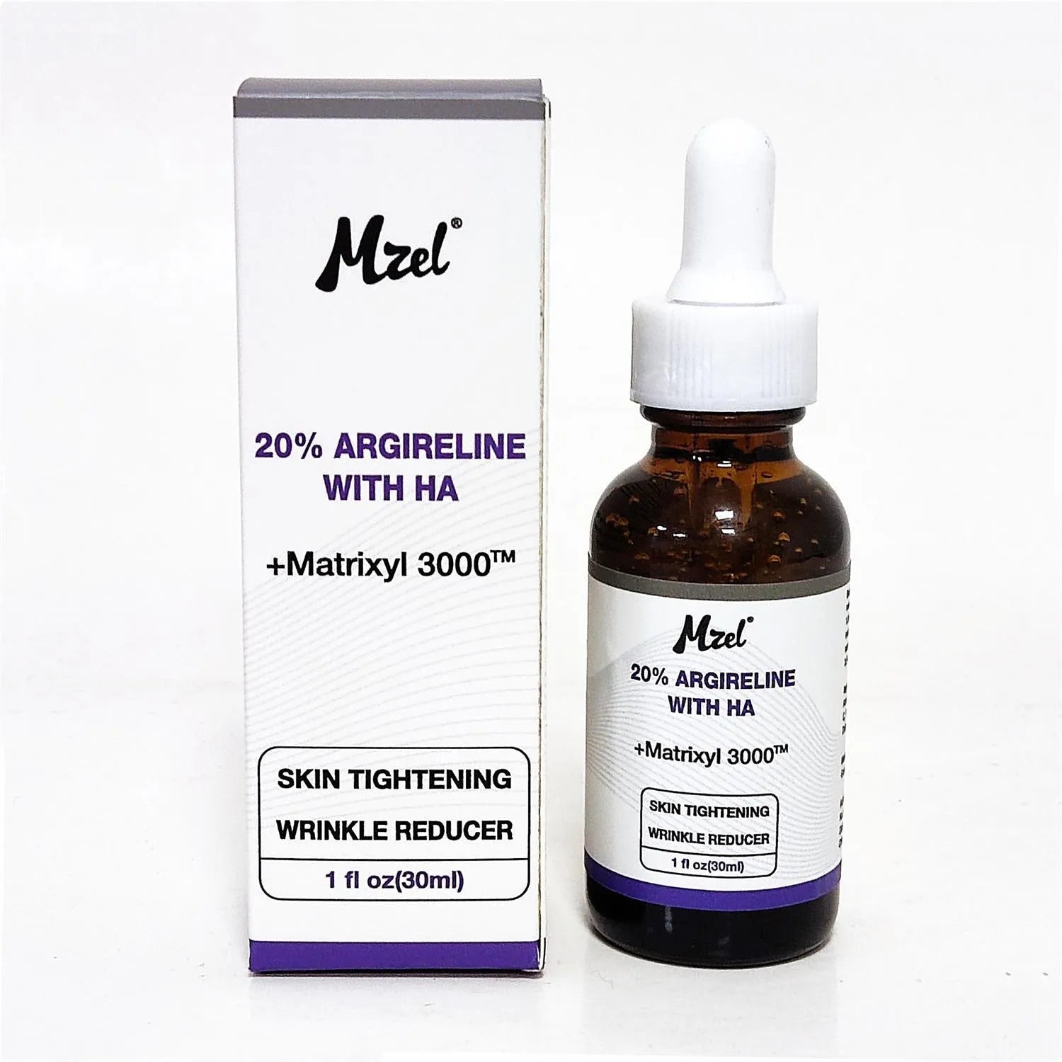 30ml bottle of six-peptide firming and anti-wrinkle moisturising liquid for face