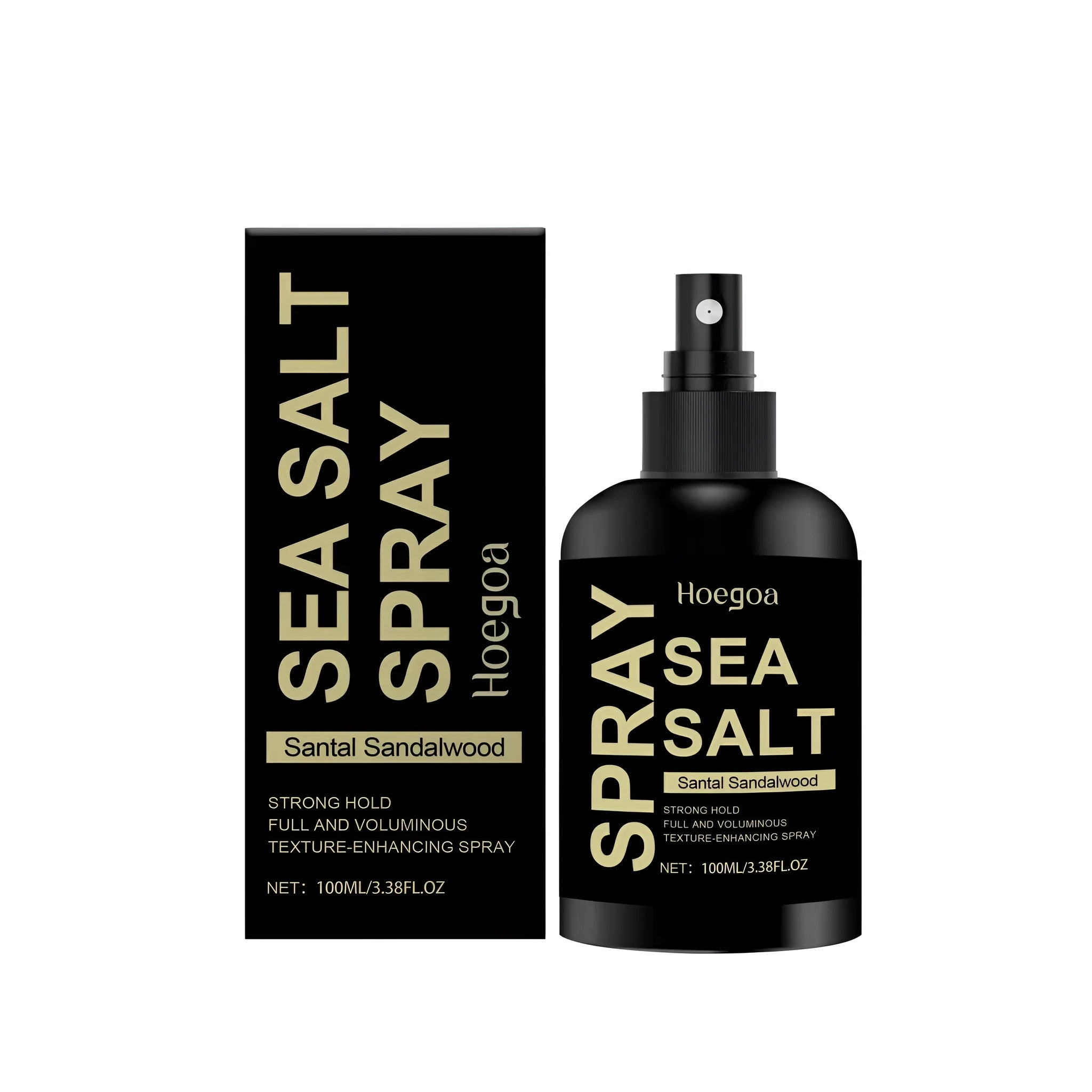 100ml bottle of sea salt hair styling spray with texturising and hold formula.