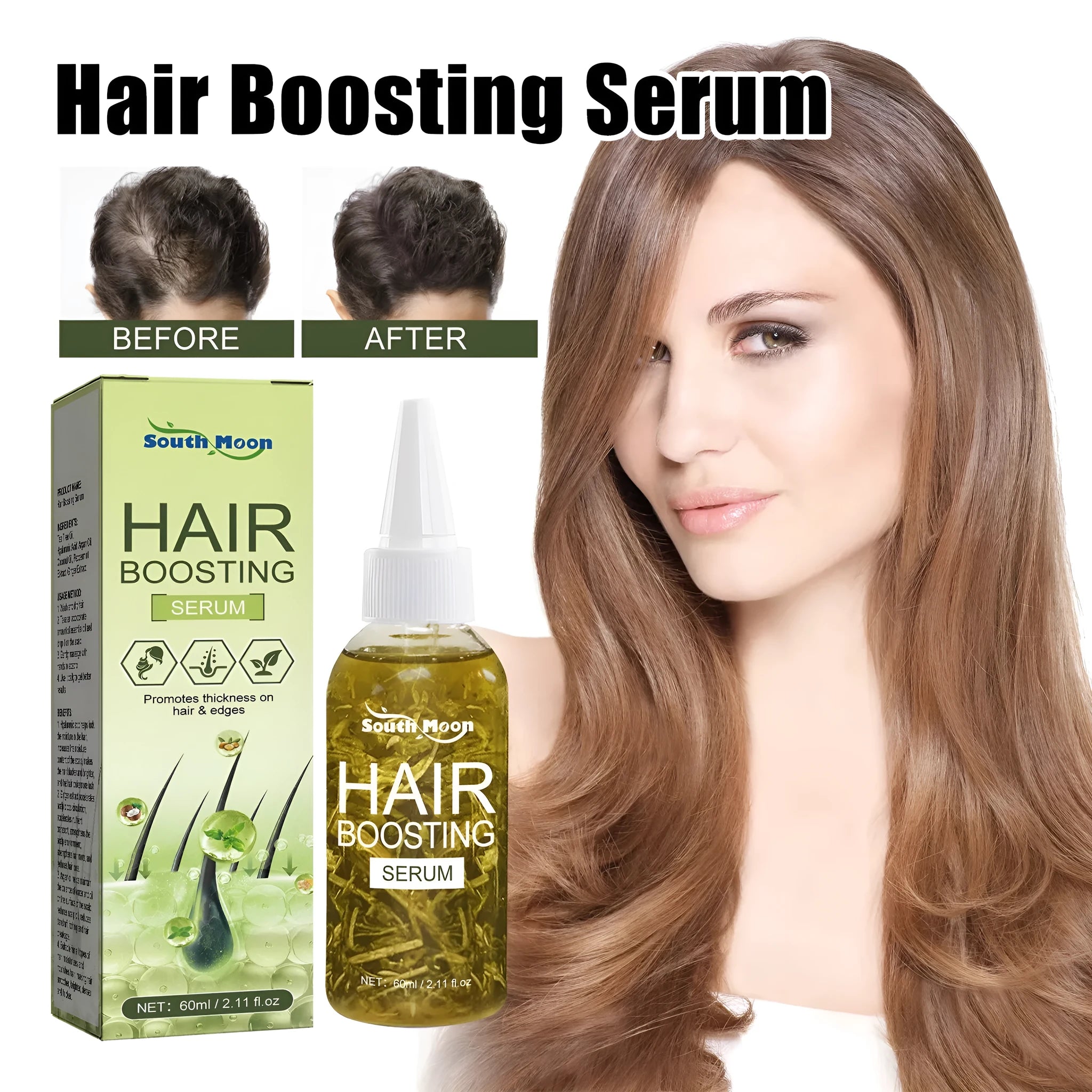 60ml bottle of anti-fall repair hair tail oil for dry and manic hair
